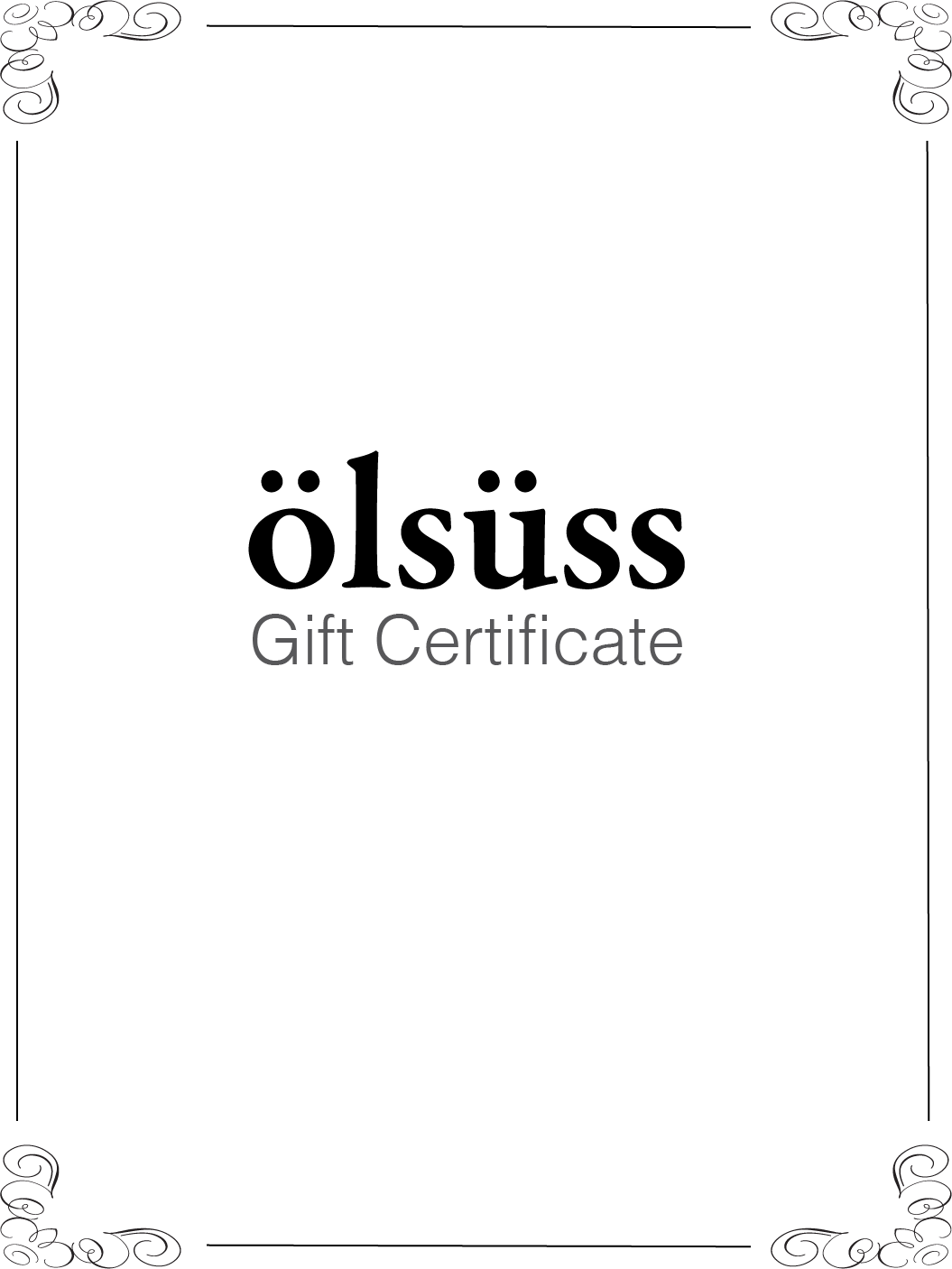 Ölsüss Gift Card
